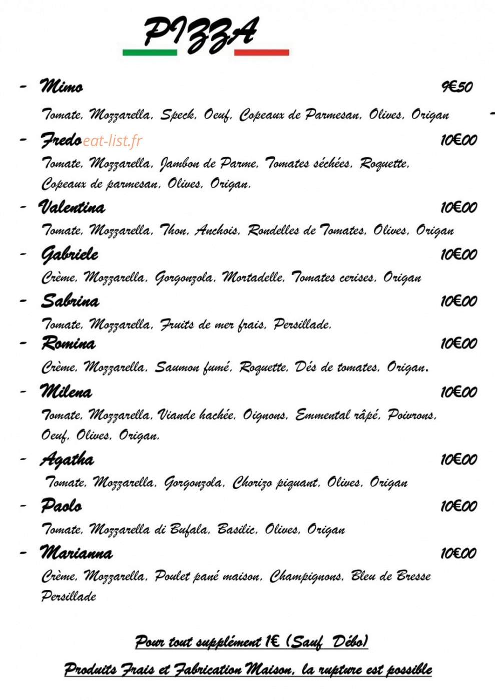 La Casa Mancini — carte page 3