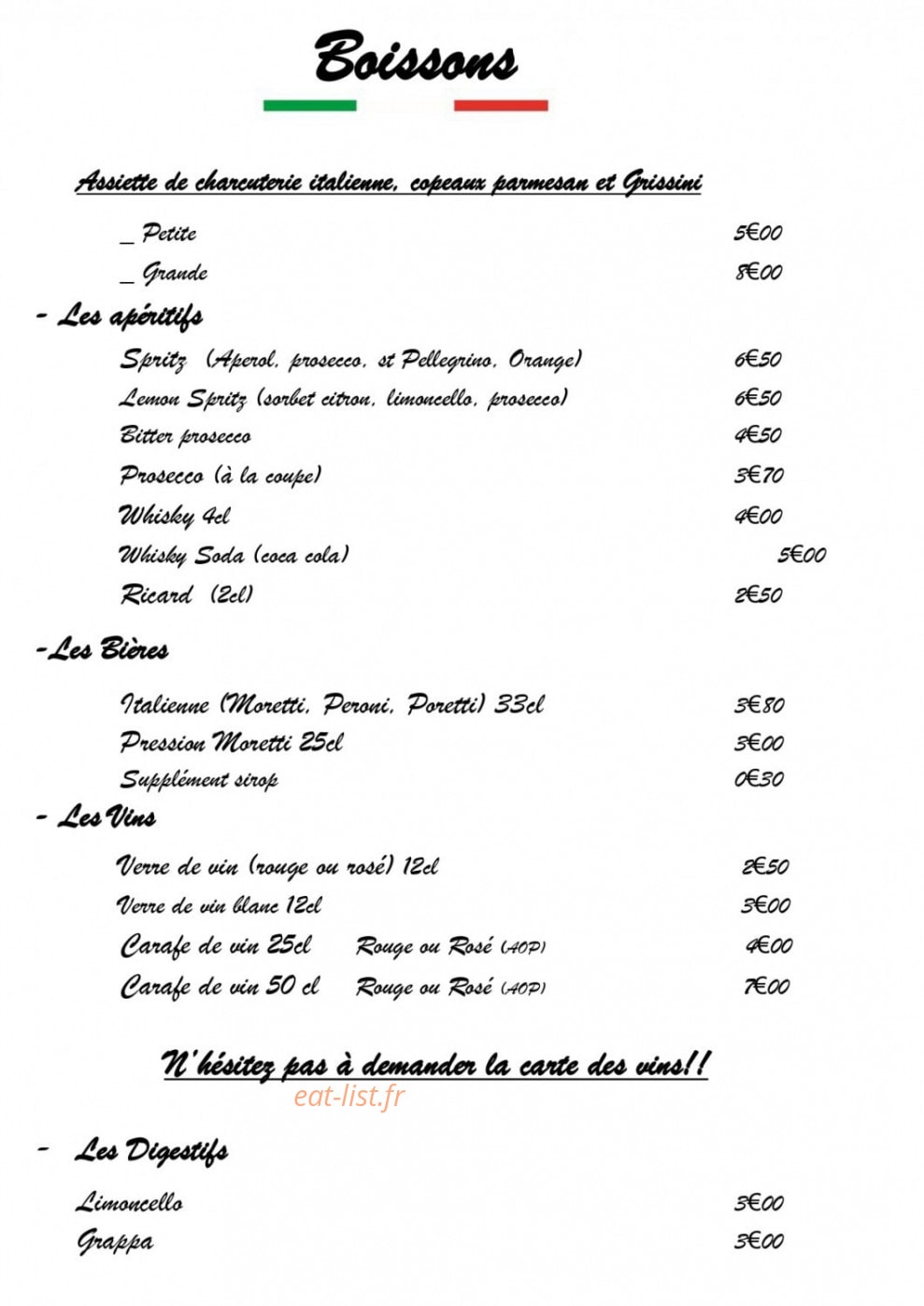 La Casa Mancini — carte page 8