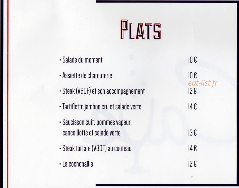 La Cave — carte page 2