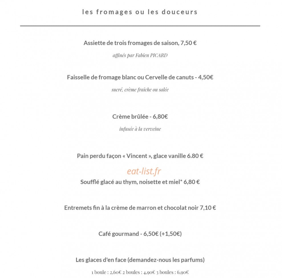 La Coq'Hôte — carte page 3
