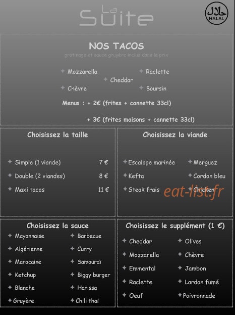 La Suite — carte page 2