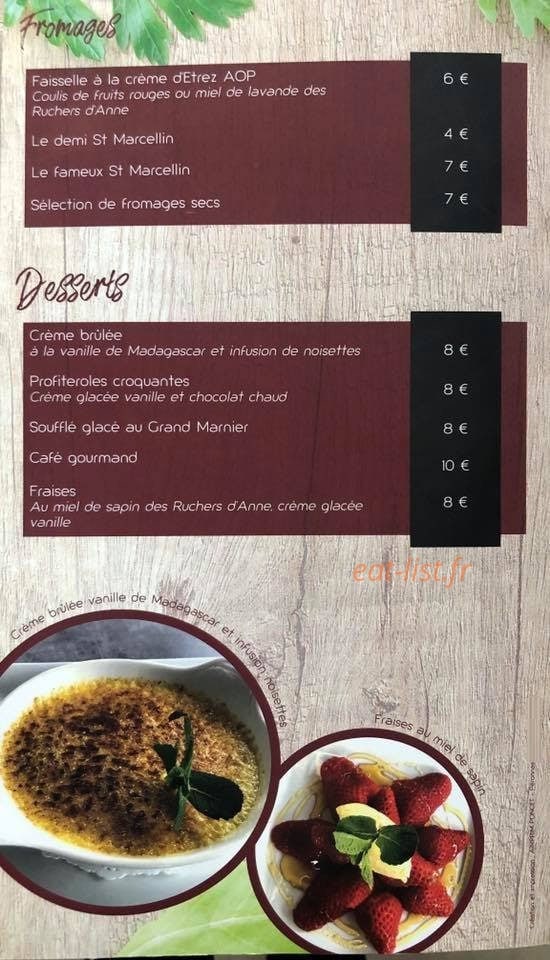La Table d’Arthur — carte page 5