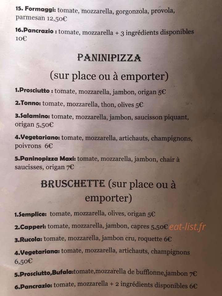 La Tavernetta — carte page 3