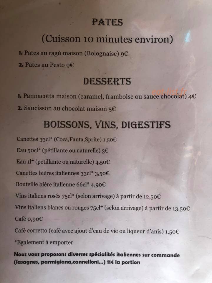 La Tavernetta — carte page 4