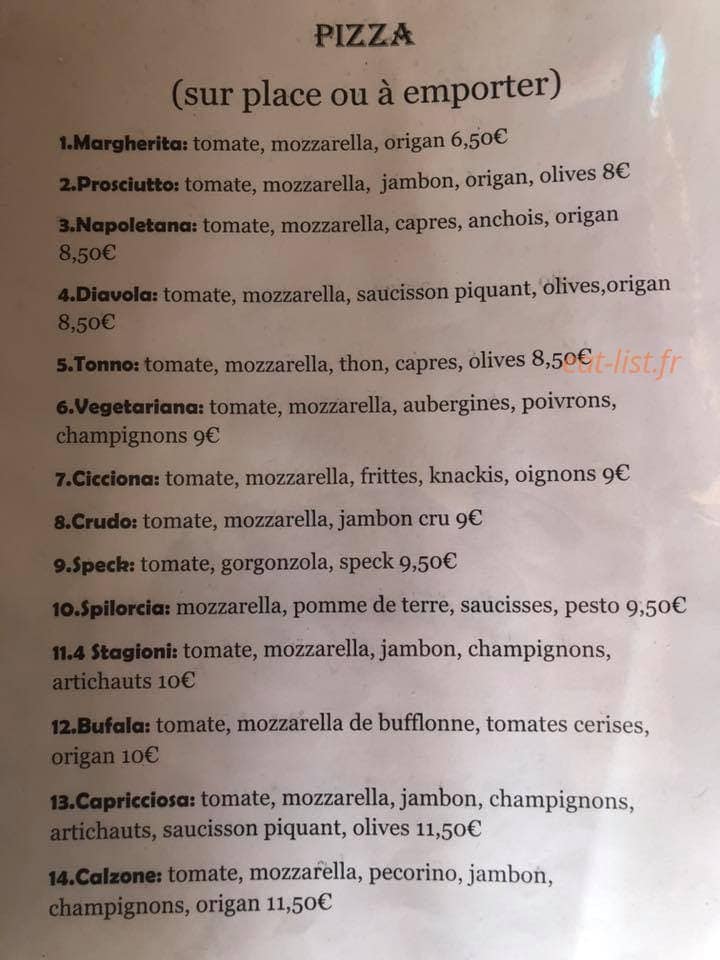 La Tavernetta — carte page 2