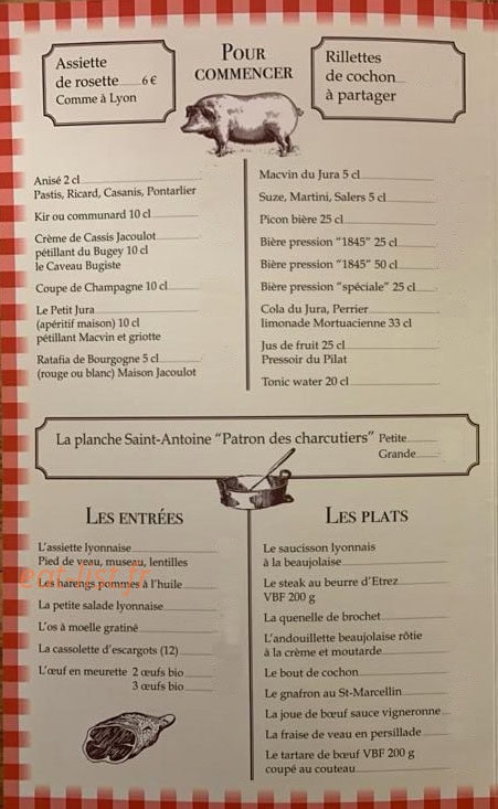 Le Bouchon De La Cave — carte page 1