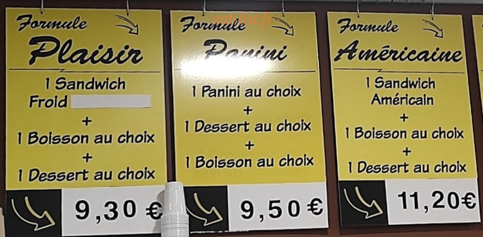 Le Coup Faim — carte page 1