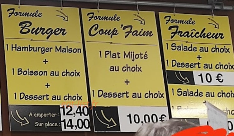 Le Coup Faim — carte page 2