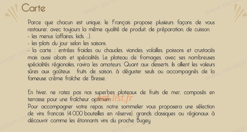 Le Français — carte page 3