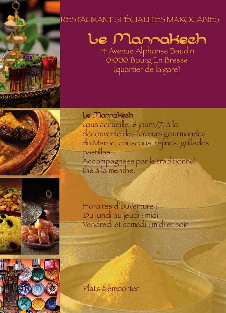 Le Marrakech — carte page 1