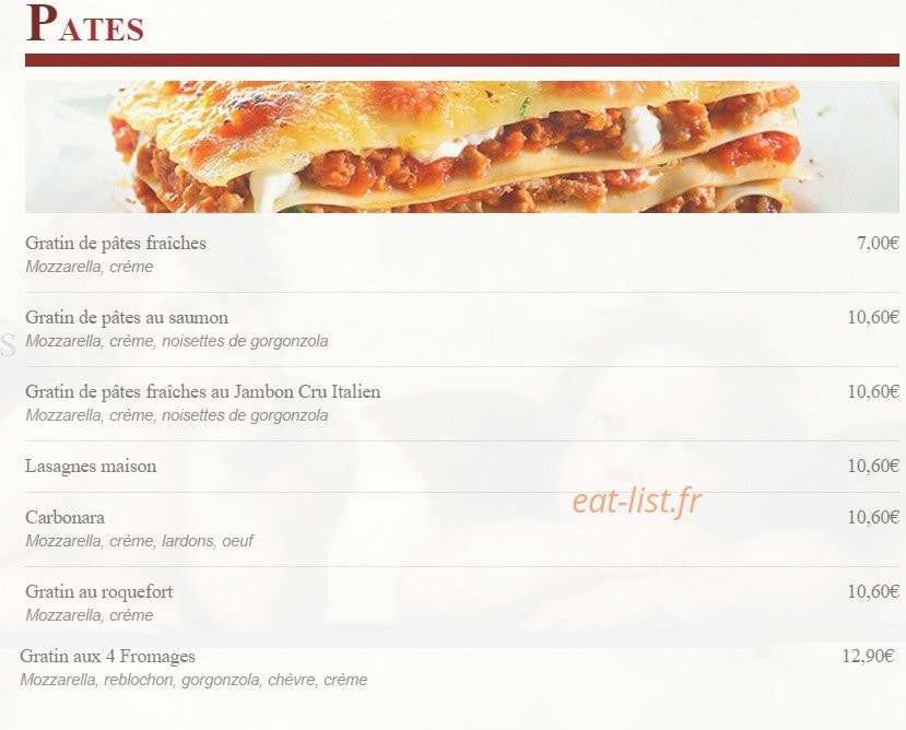 Le Palio — carte page 4