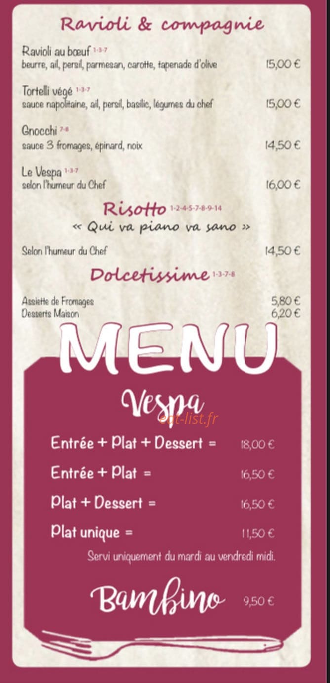 Le Vespa — carte page 3
