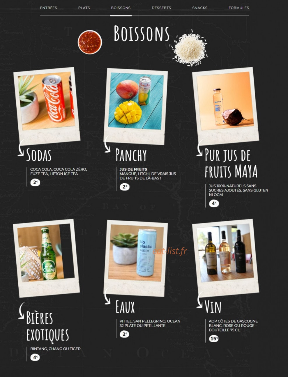 My Little Warung — carte page 3