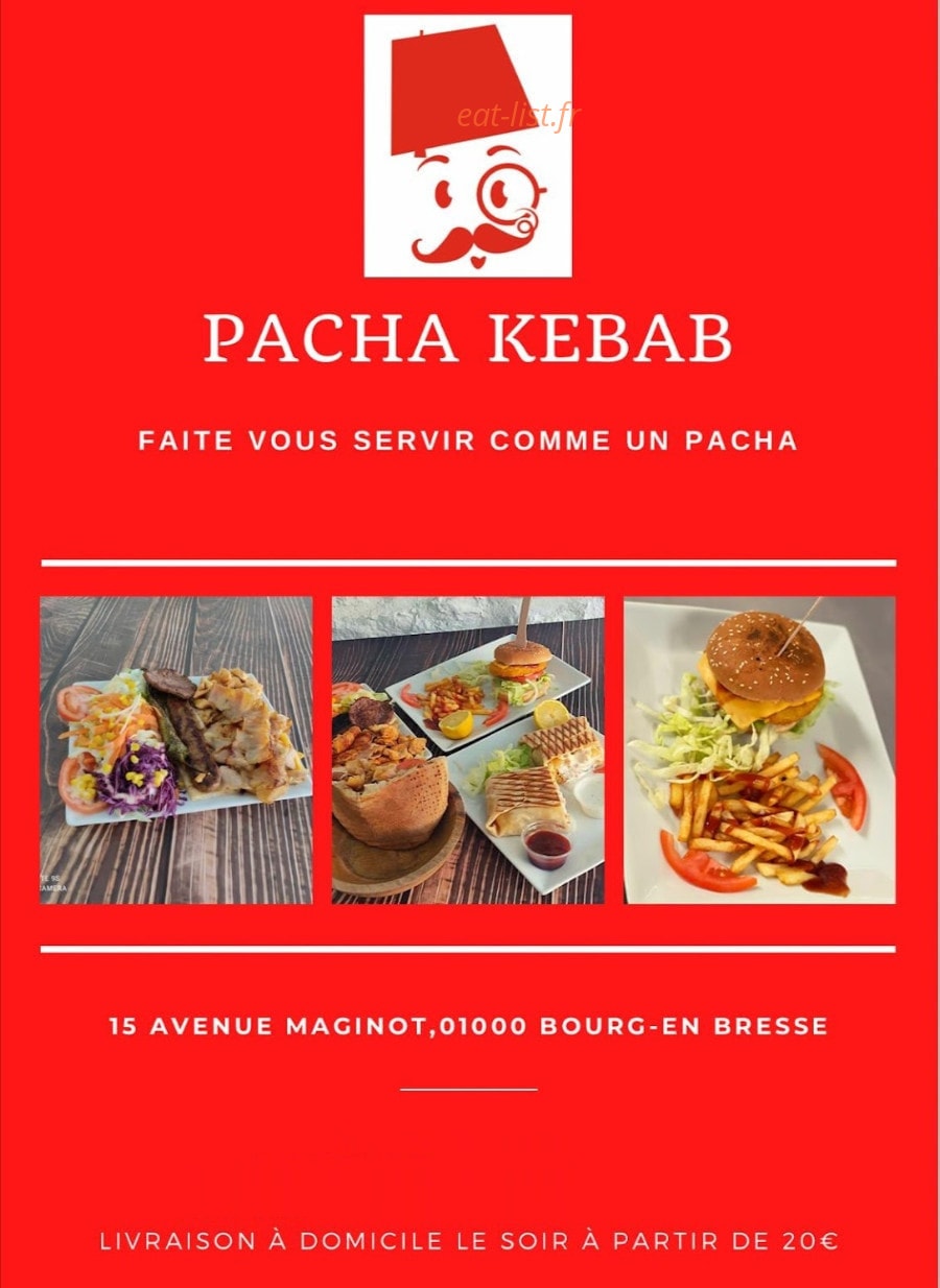 Pacha Kebab — carte page 1