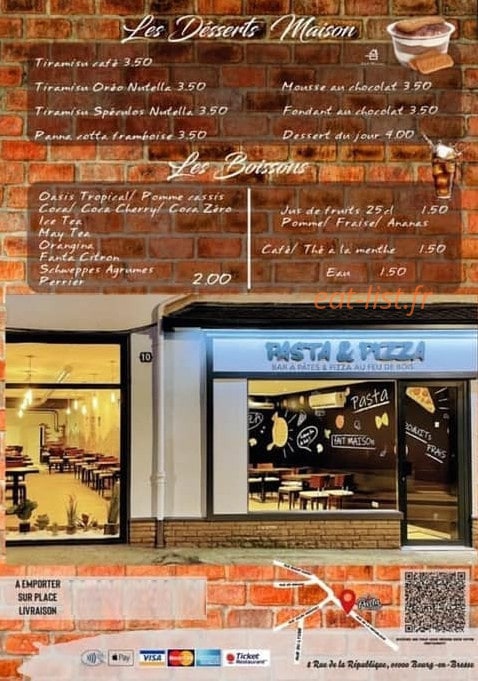 Pasta & Pizza — carte page 4