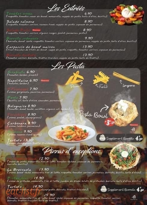 Pasta & Pizza — carte page 3