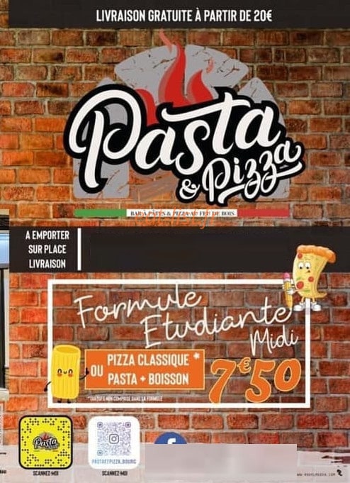 Pasta & Pizza — carte page 1