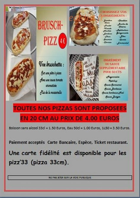 Pizz'a Bourg — carte page 4