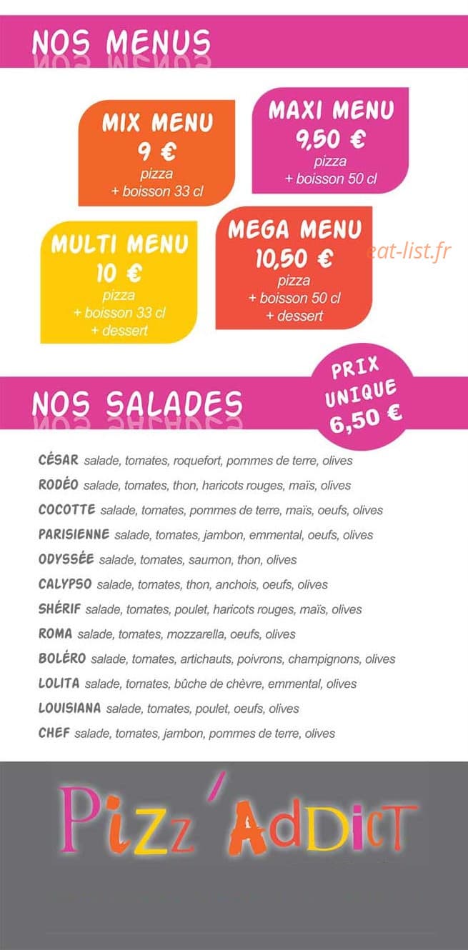 Pizz' Addict — carte page 4