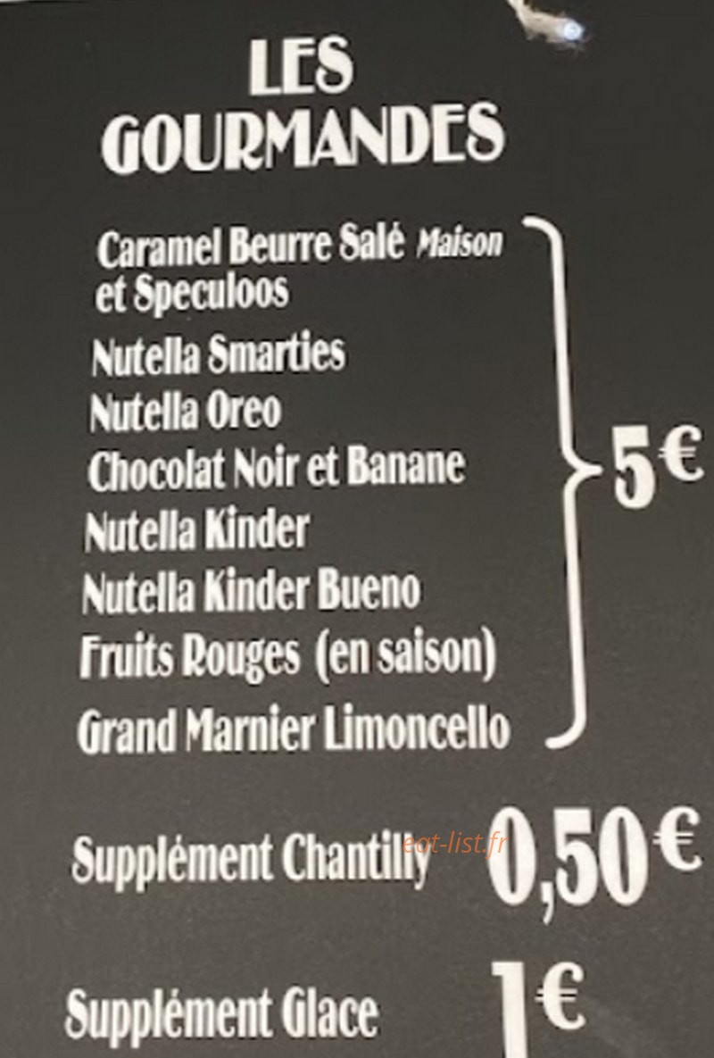 Plaisirs Gourmands — carte page 3