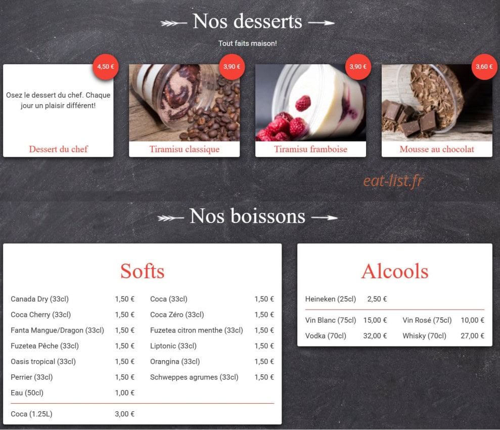 Robin Des Pizz — carte page 5