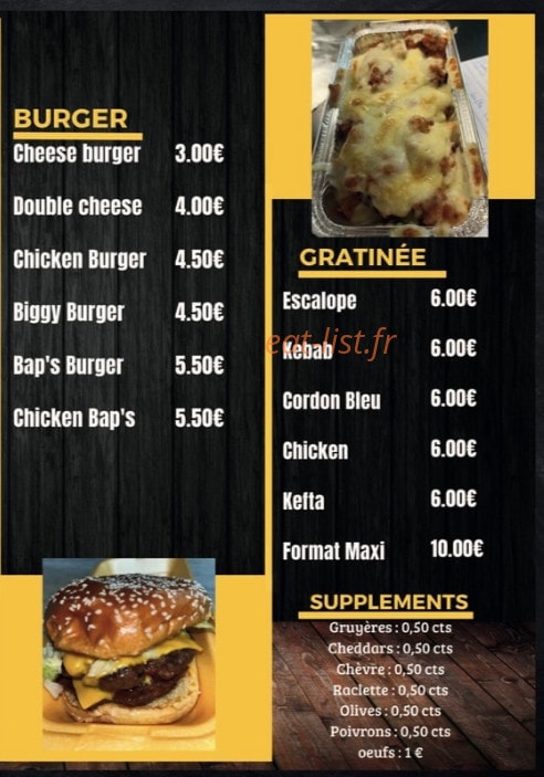 Snack AM — carte page 3