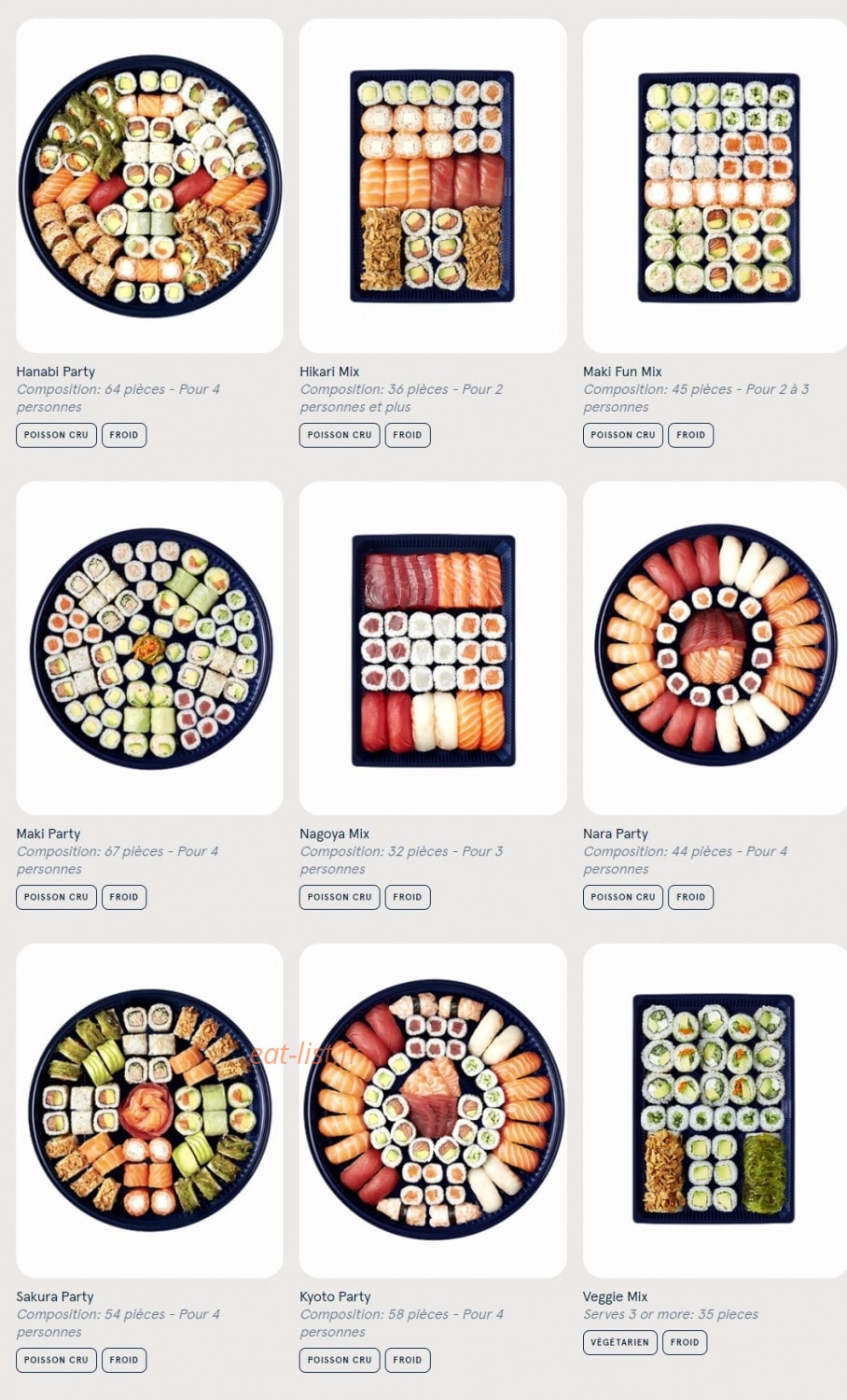 Sushi Daily — carte page 6