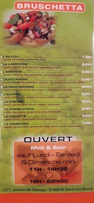 Kebab Pizza — carte page 6
