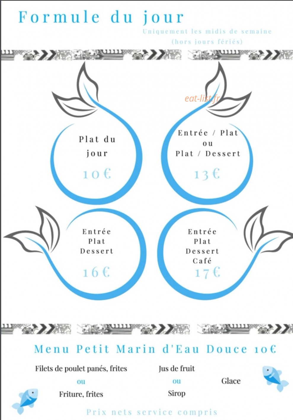 L'Eau Douce — carte page 5