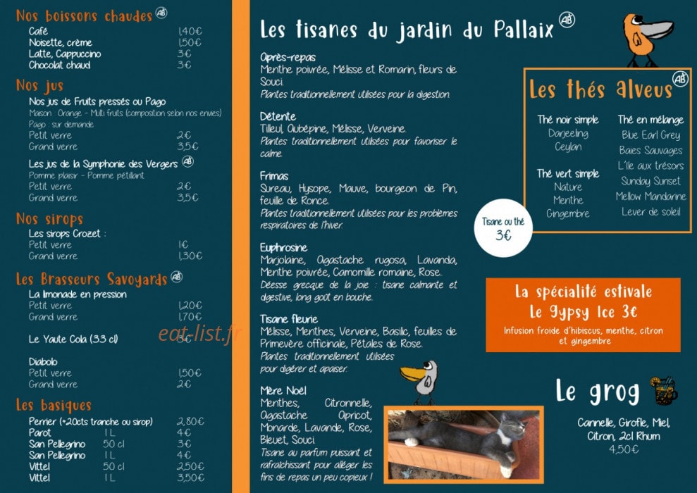 Pêle-Mêle Café — carte page 2