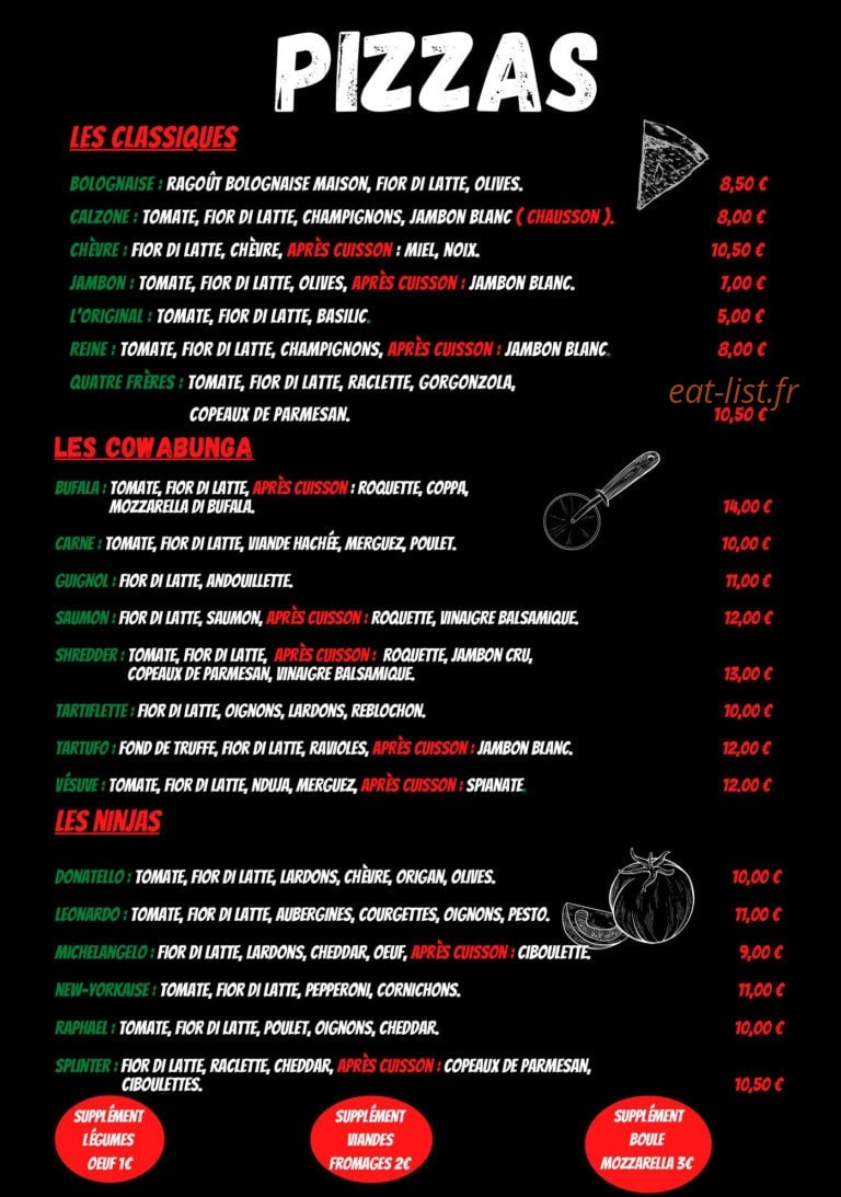 Piz'a Donatello — carte page 1
