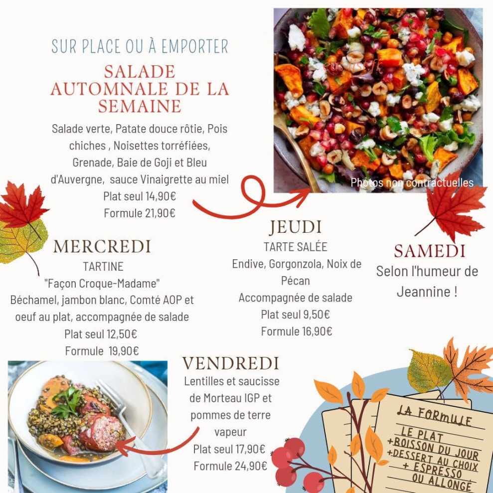 La Petite Jeannine — carte page 1