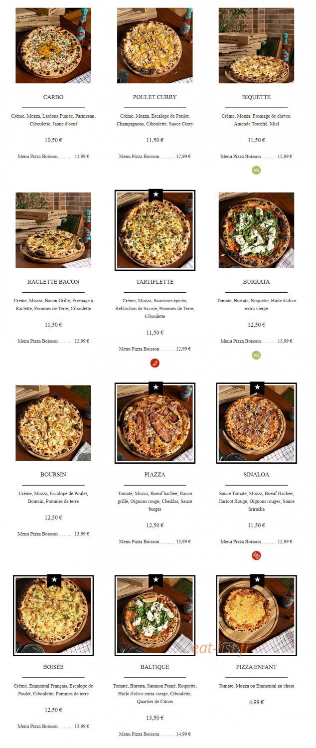 La Piazza — carte page 2