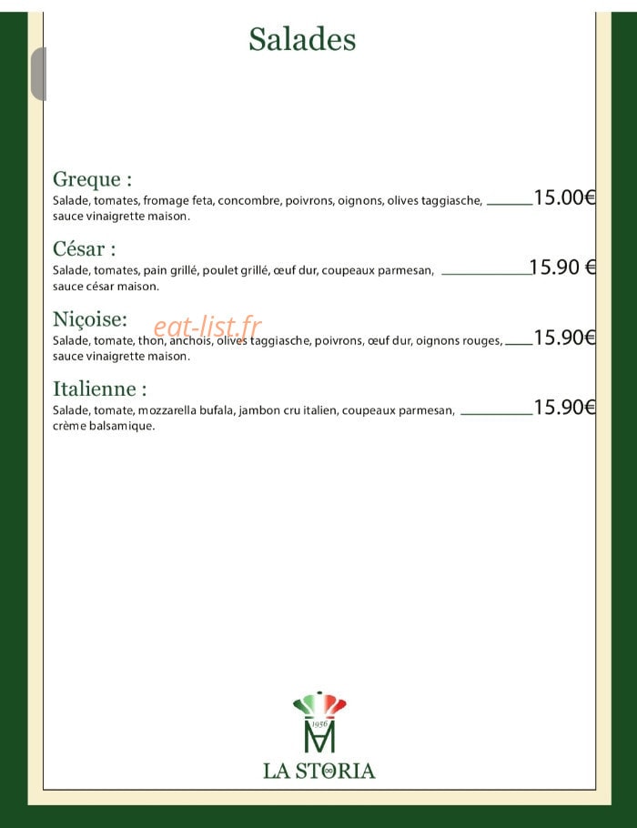 La Storia — carte page 4