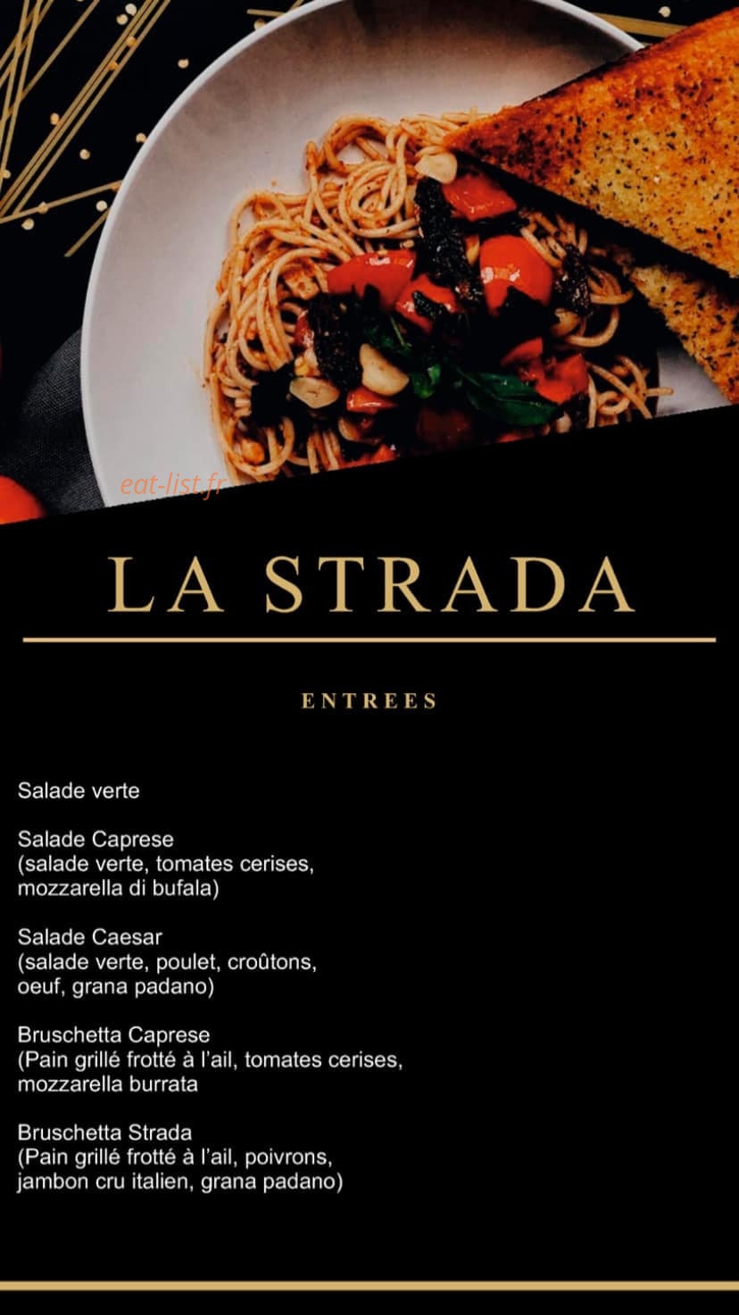 La Strada — carte page 1