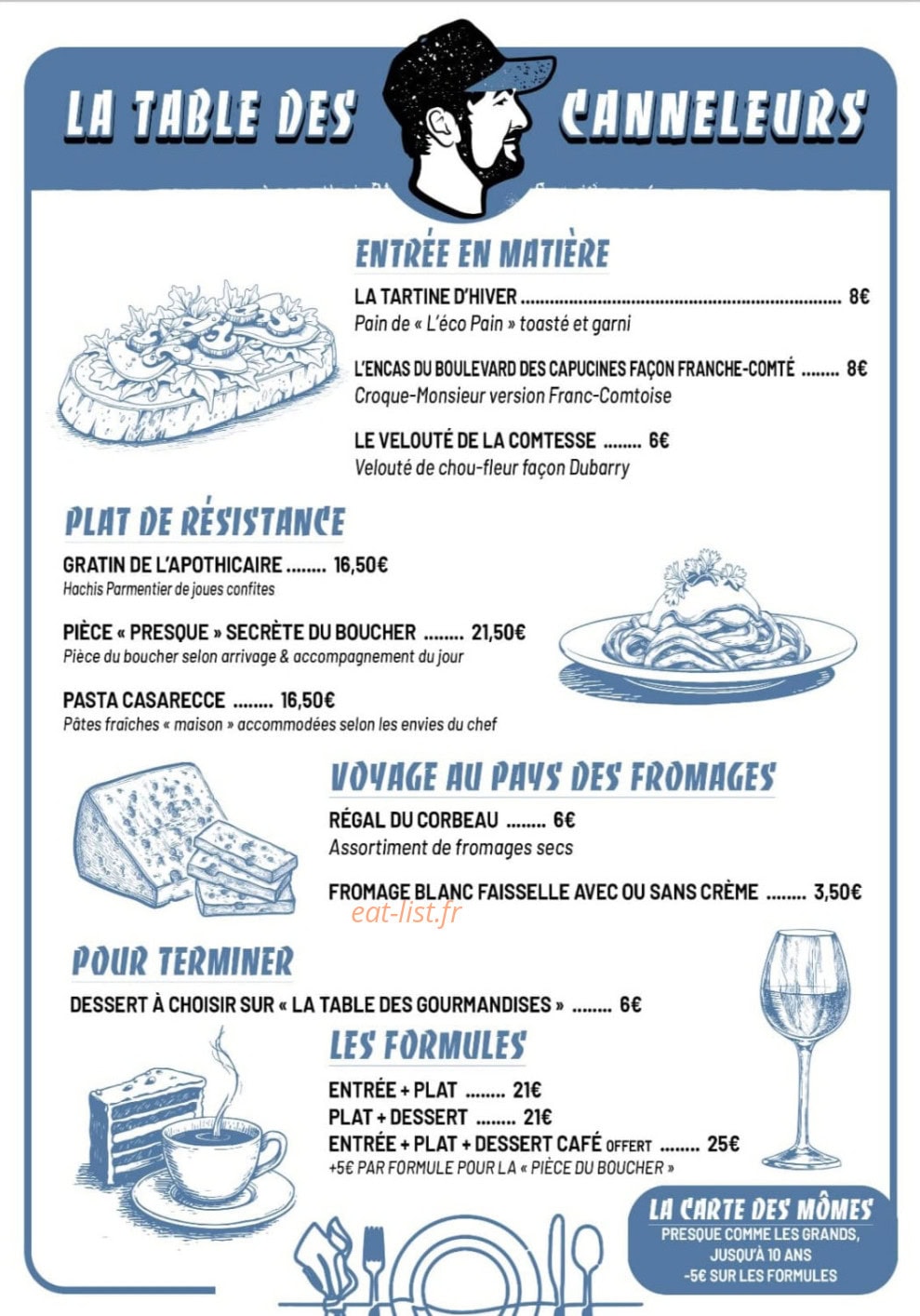 La table des canneleurs — carte page 1