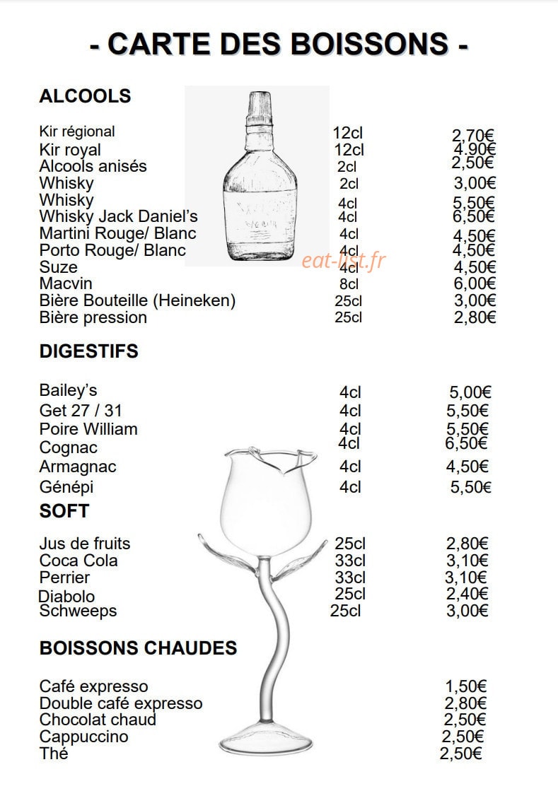 Le bistrot du marché — carte page 6