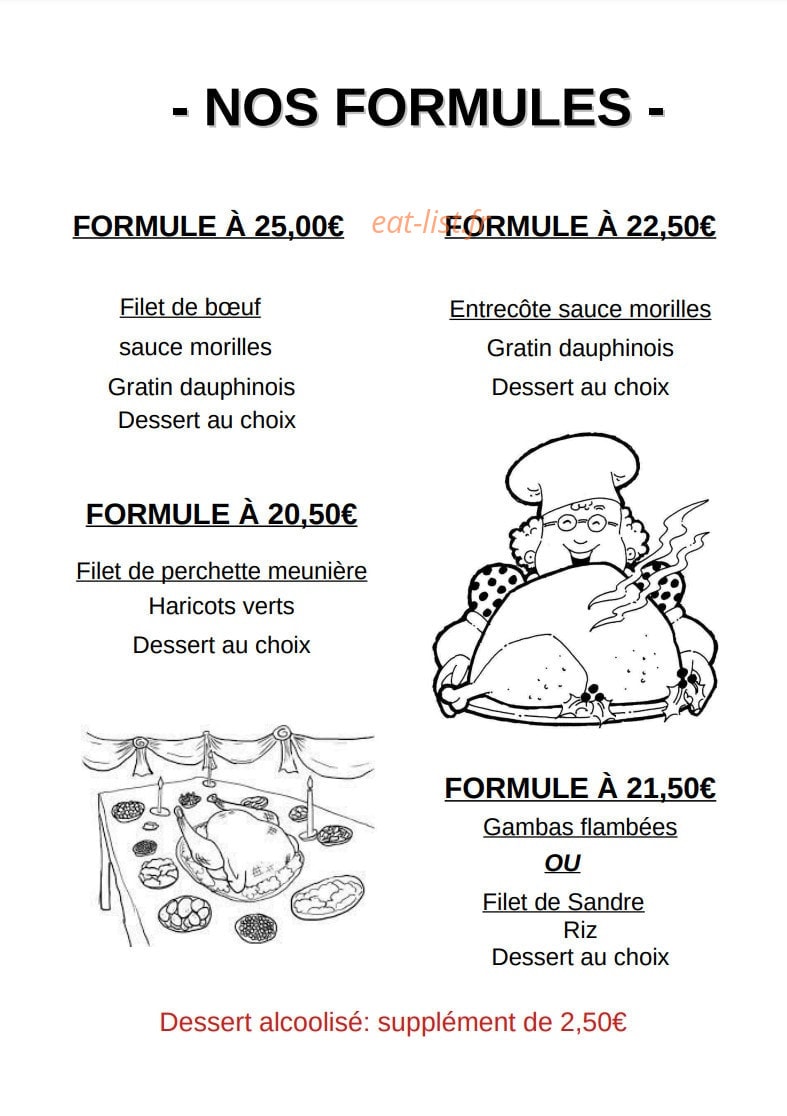 Le bistrot du marché — carte page 2