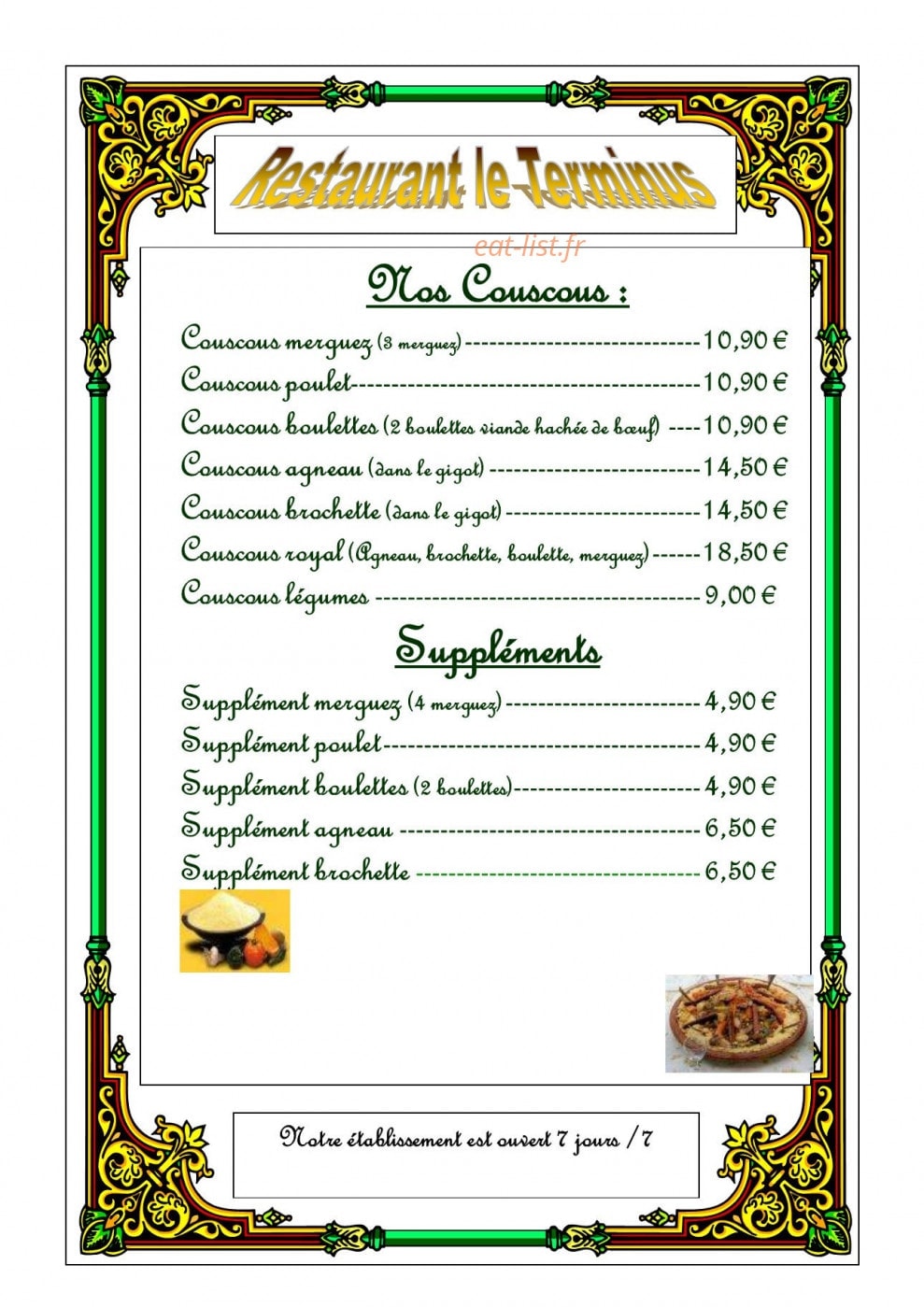 Le Terminus — carte page 1