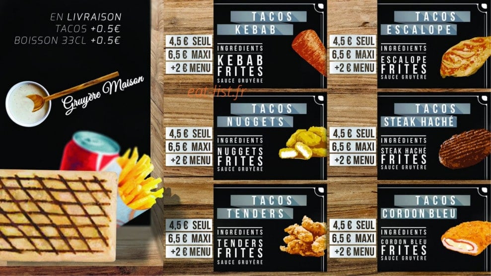 Oyonnax Food — carte page 9