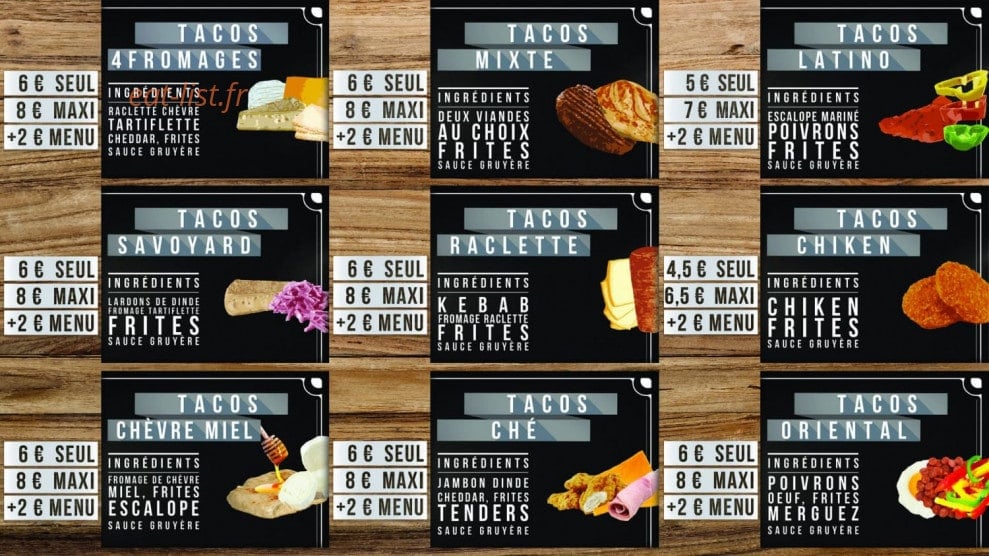 Oyonnax Food — carte page 8