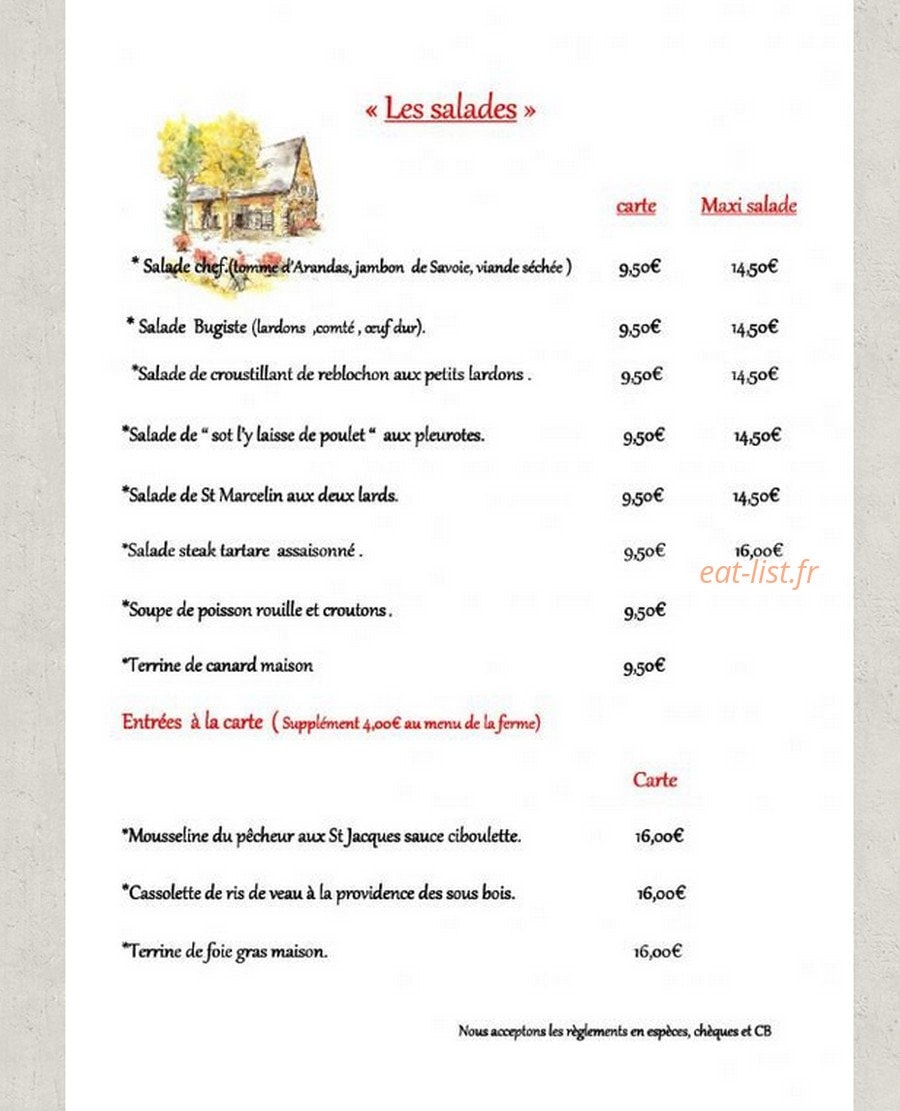 La Ferme Guichard — carte page 2