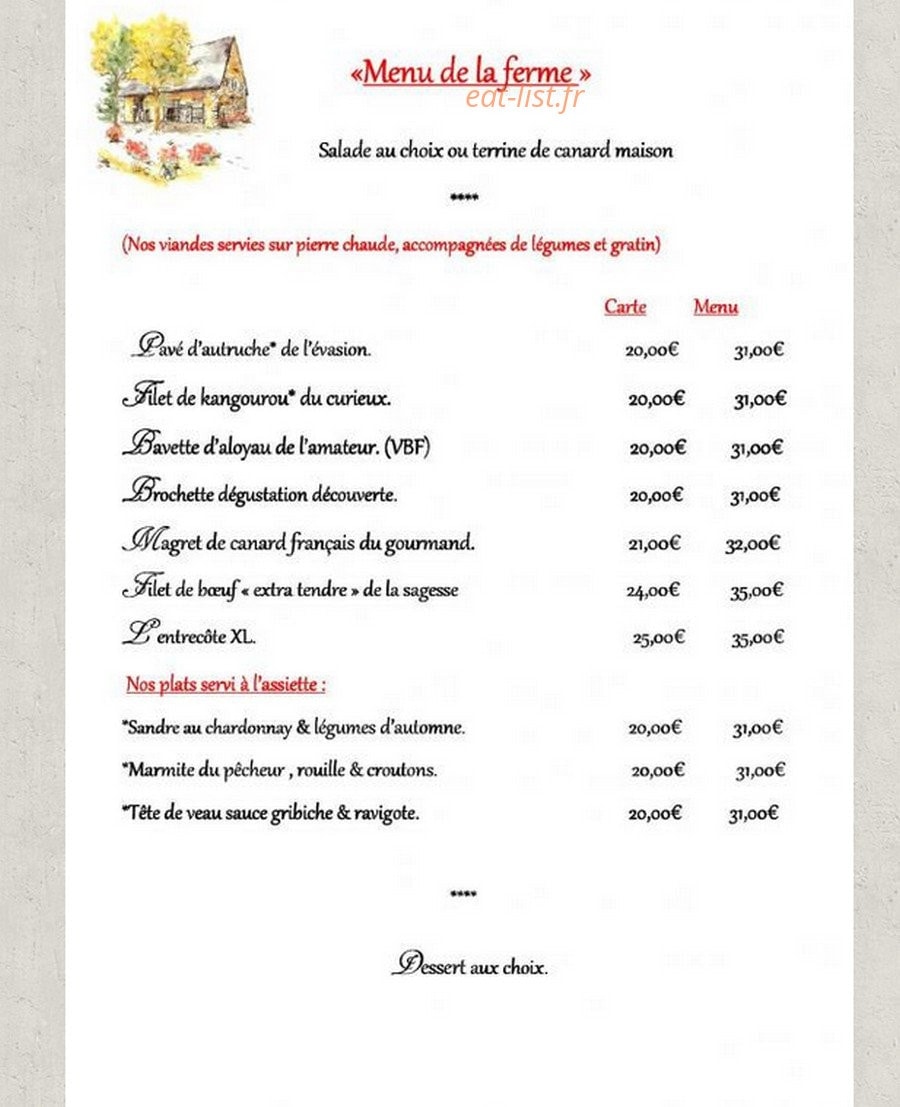 La Ferme Guichard — carte page 3