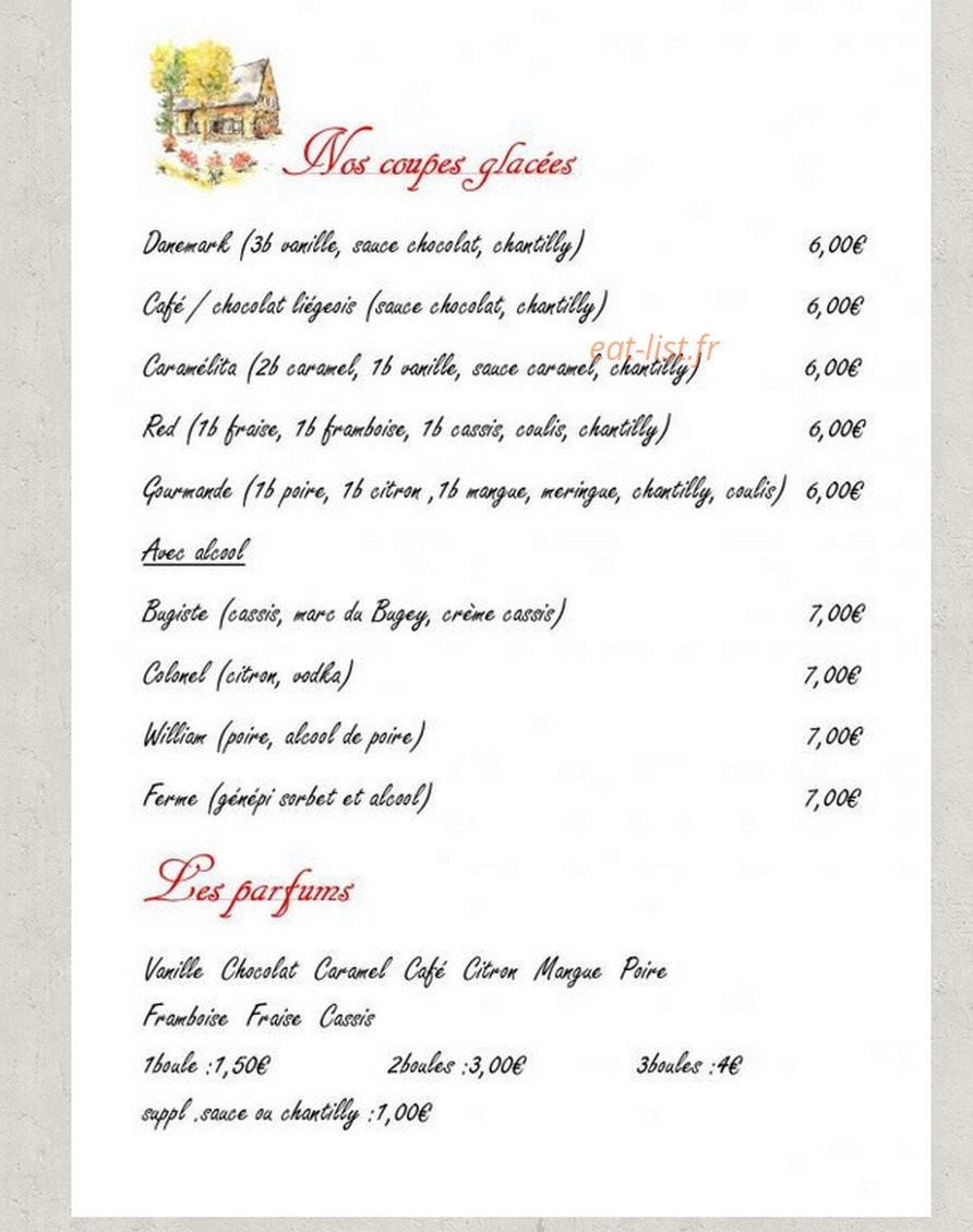 La Ferme Guichard — carte page 6