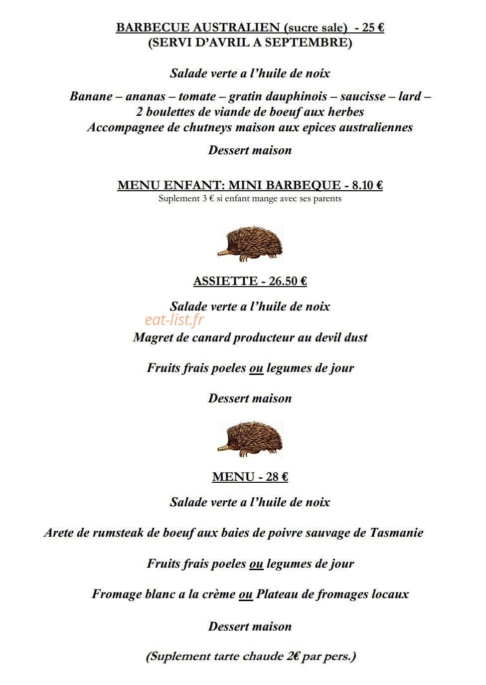 Le Boomerang — carte page 1