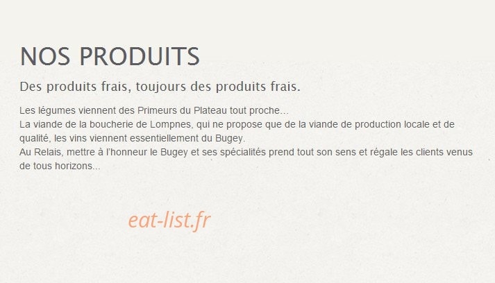 Relais Thezillieu — carte page 2