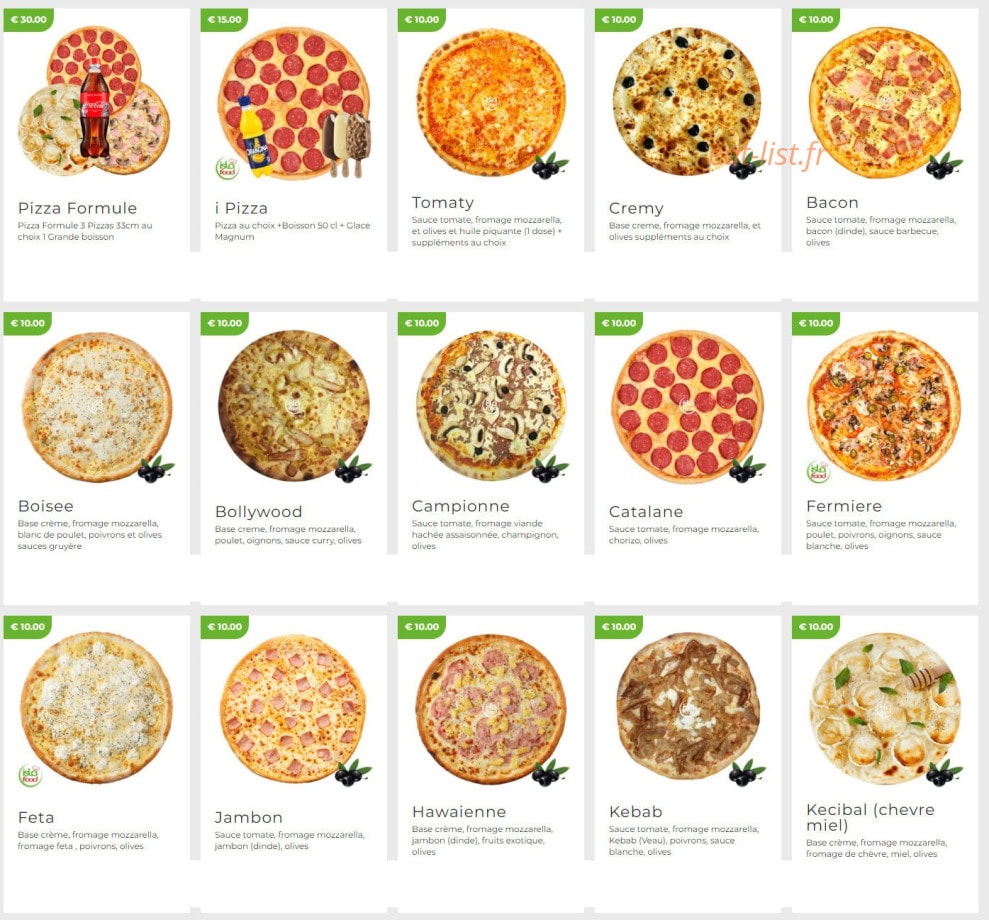 Islafood — carte page 2