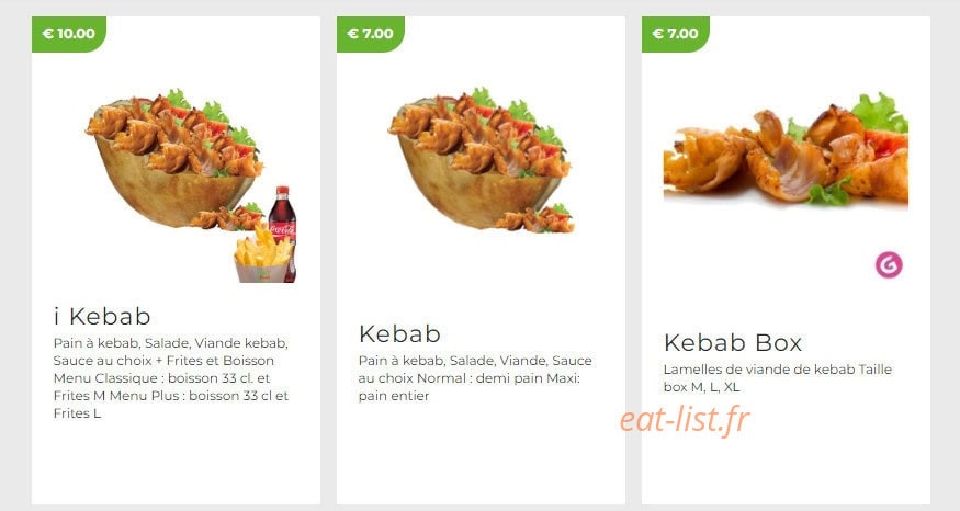 Islafood — carte page 5