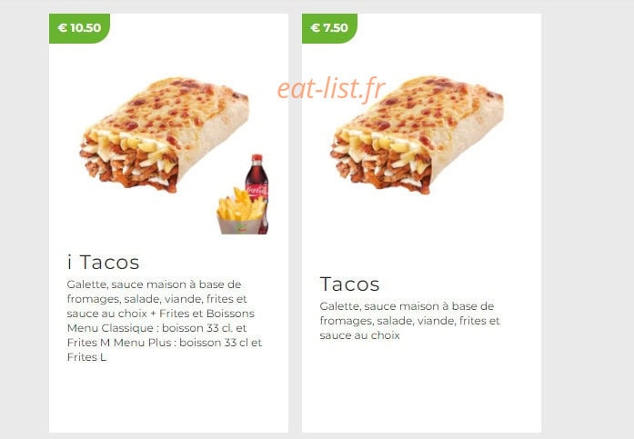 Islafood — carte page 4