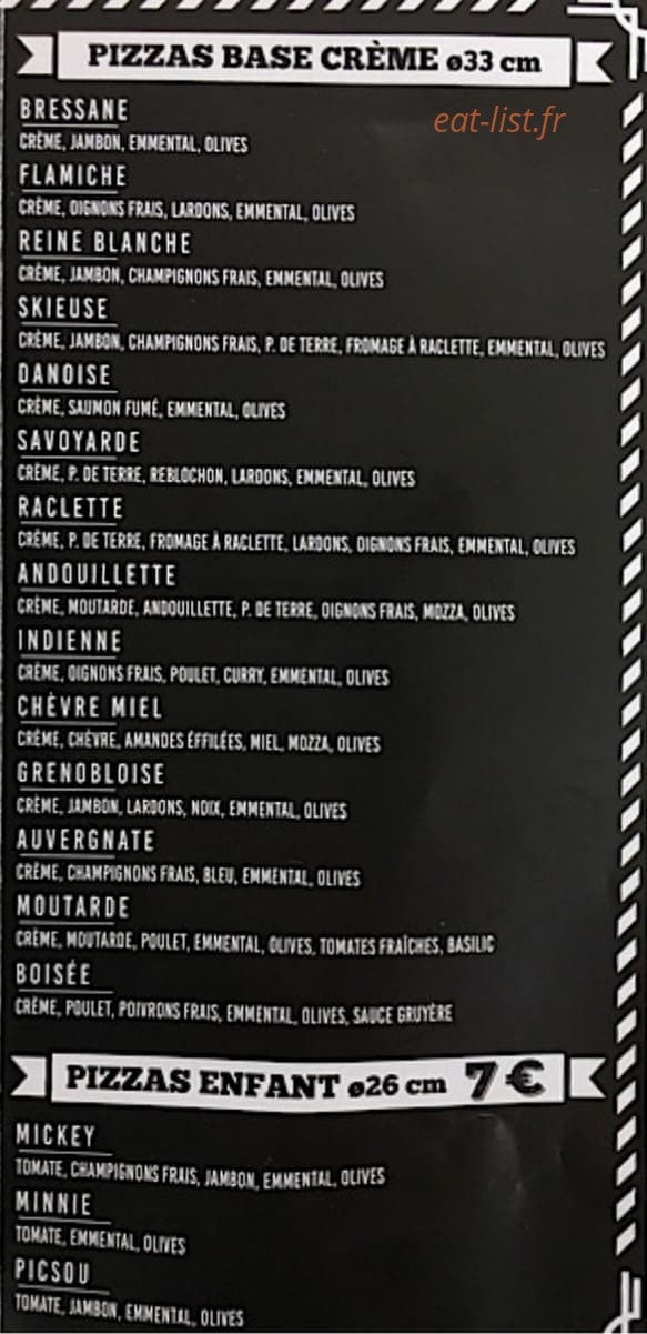 San siro pizza — carte page 2